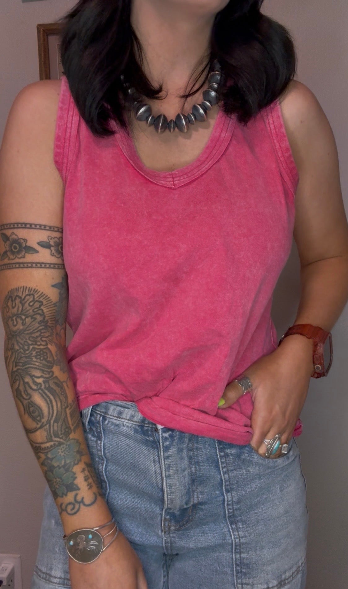 Pink tank