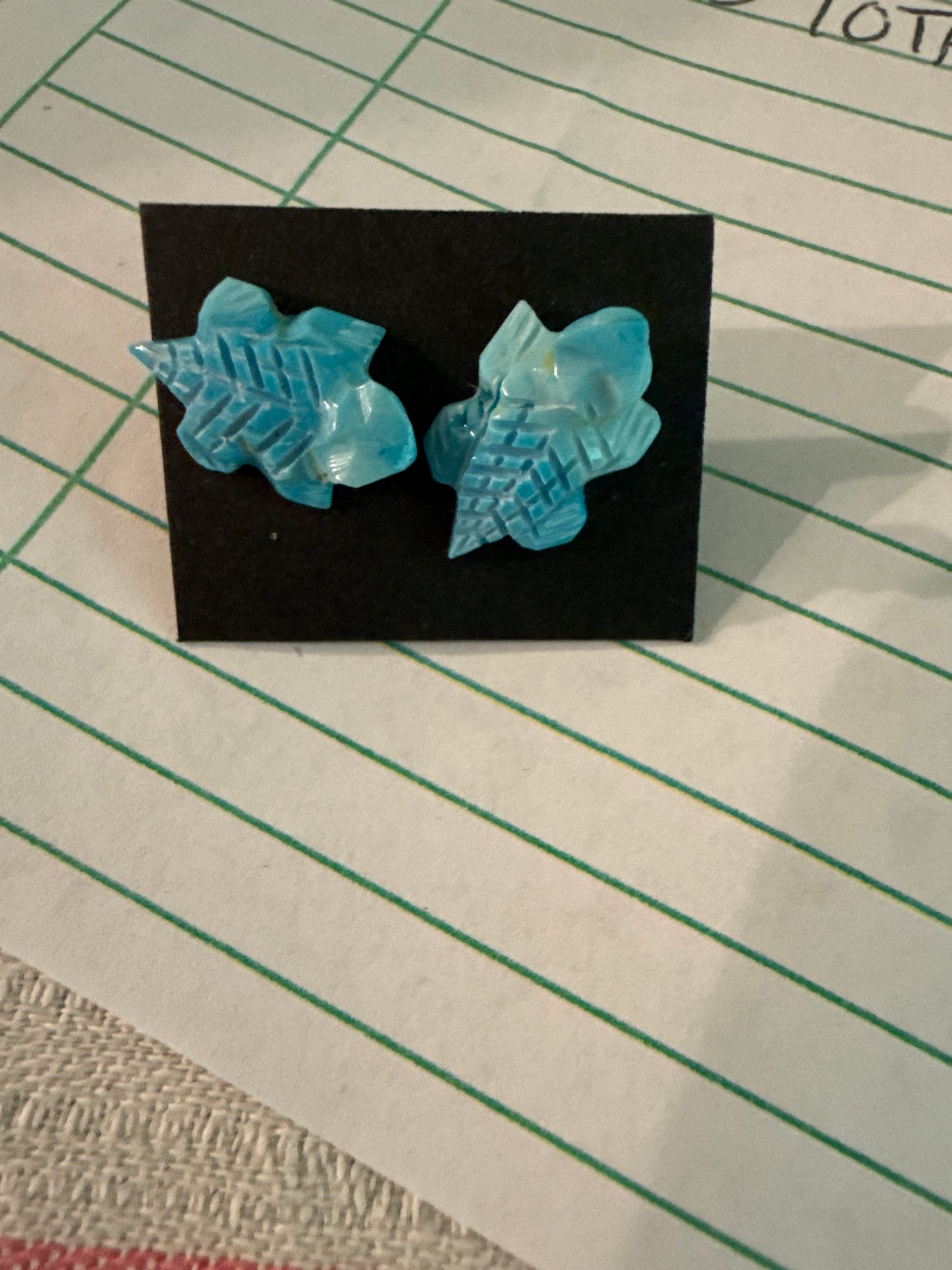 Chris McCabe Turquoise Horned Toad Earrings
