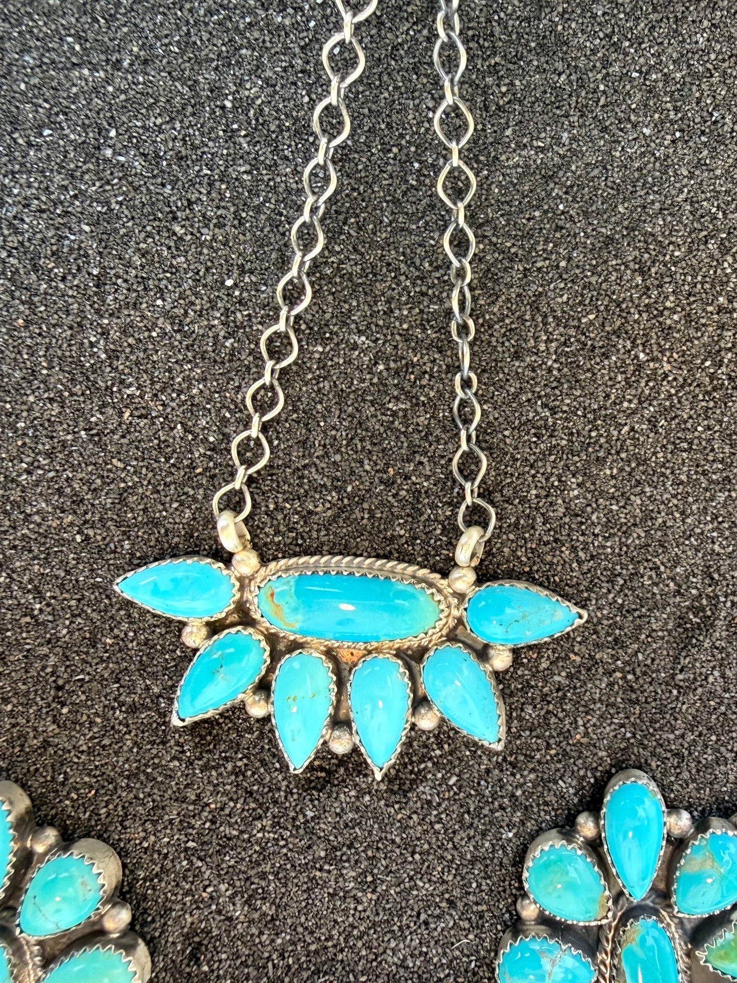 Half cluster Bar Necklace