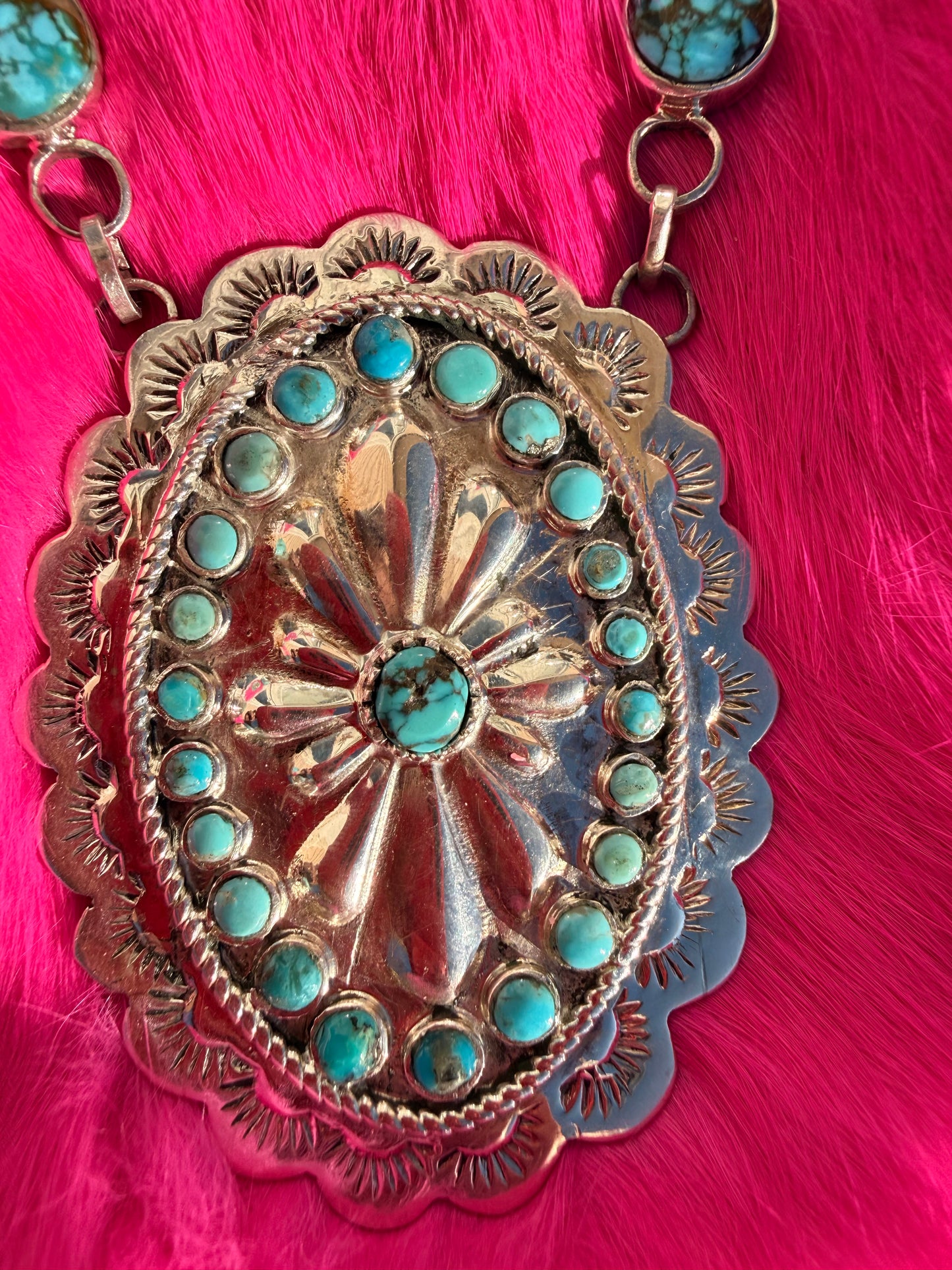 Cluster Concho Necklace