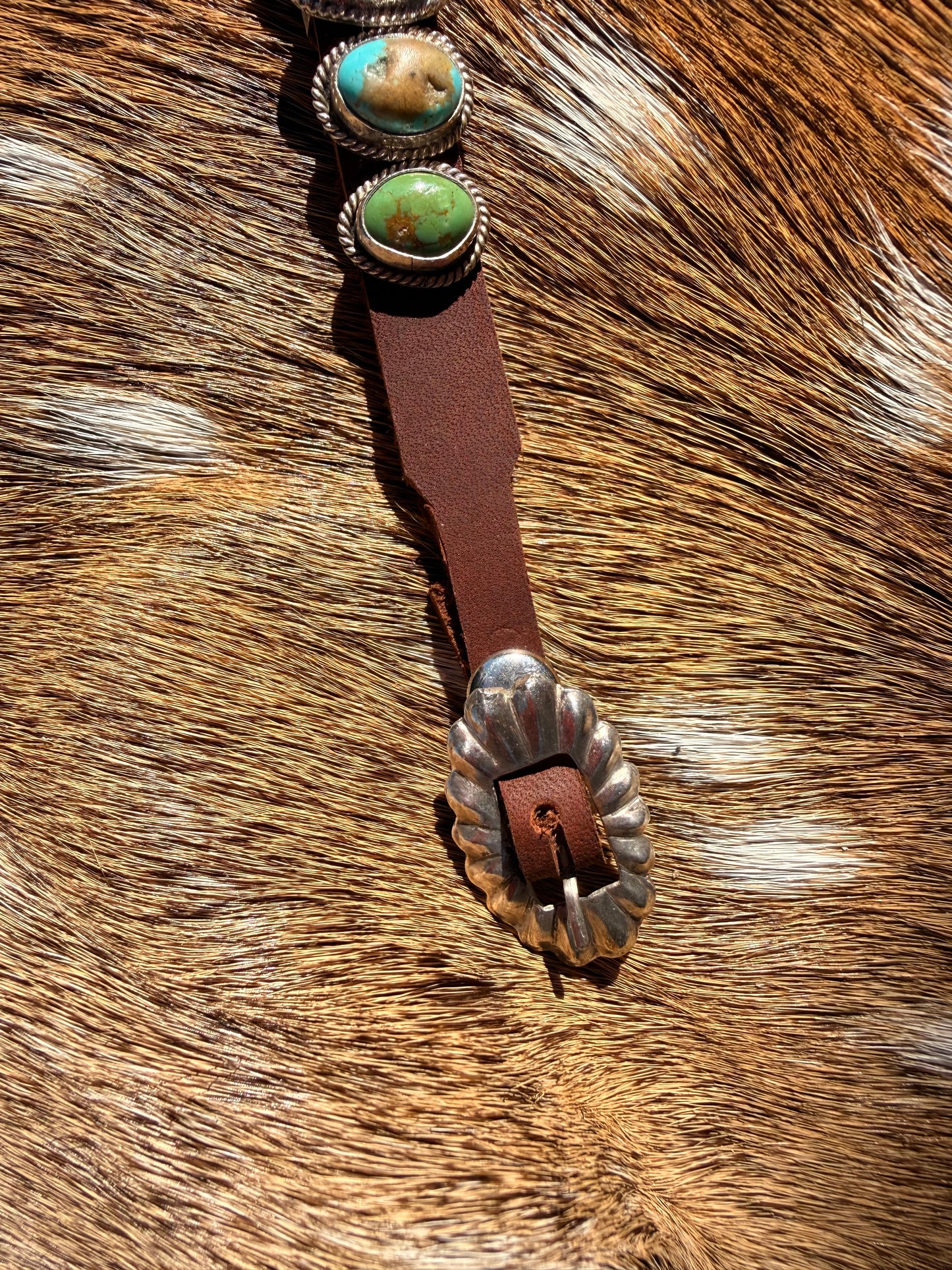 Leather Turquoise Bracelet