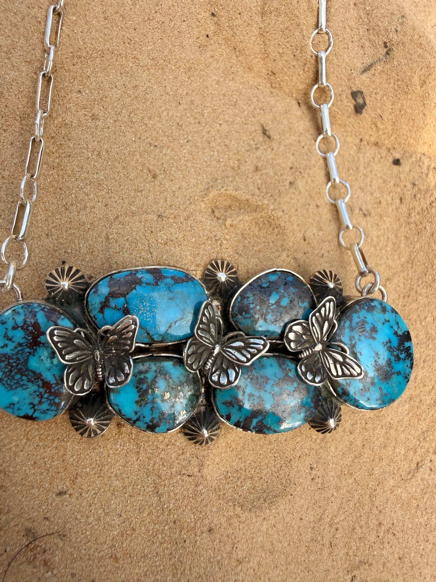 Desert Butterfly Bar Necklace