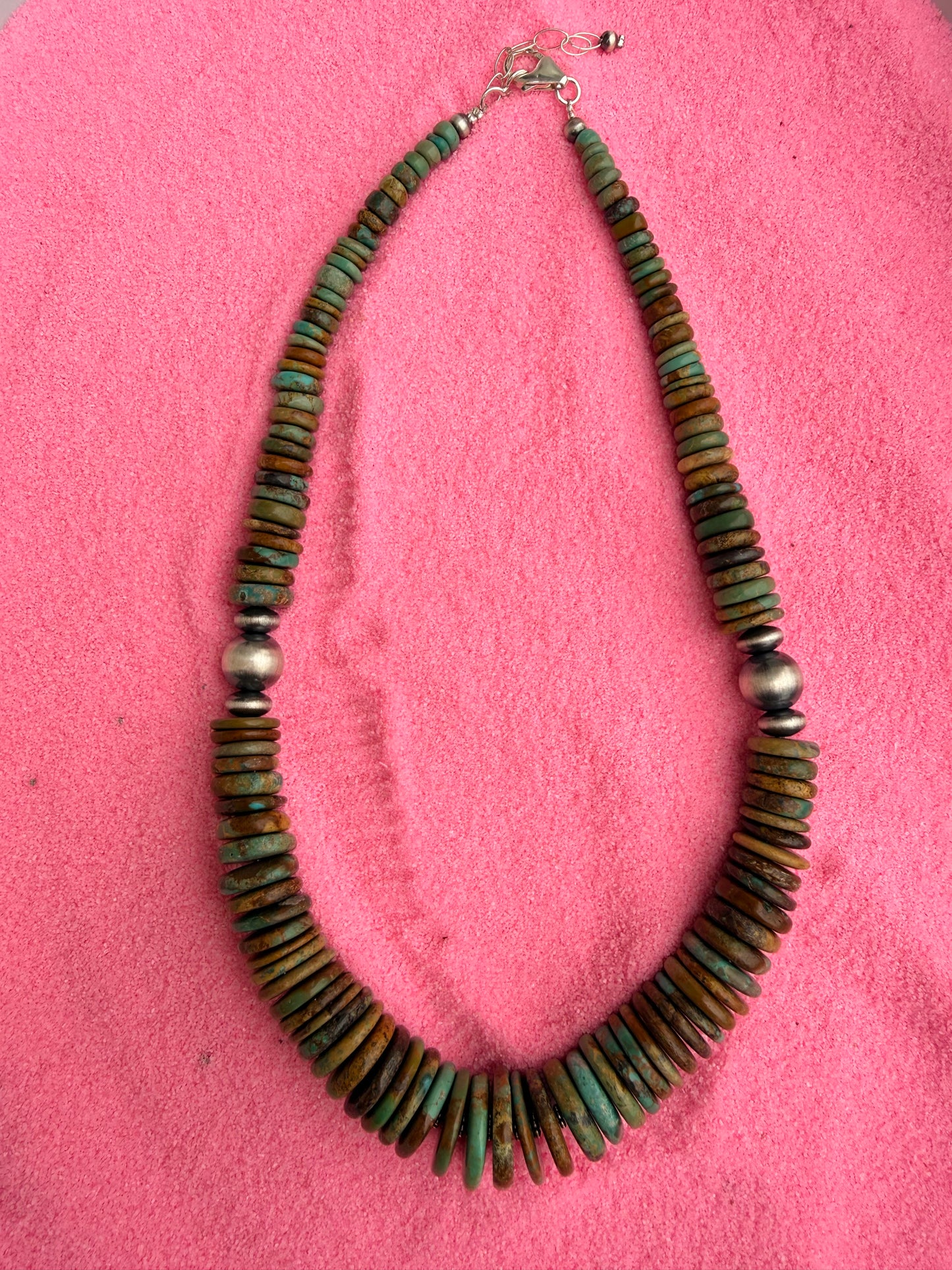 Kingman Turquoise Beaded Necklace