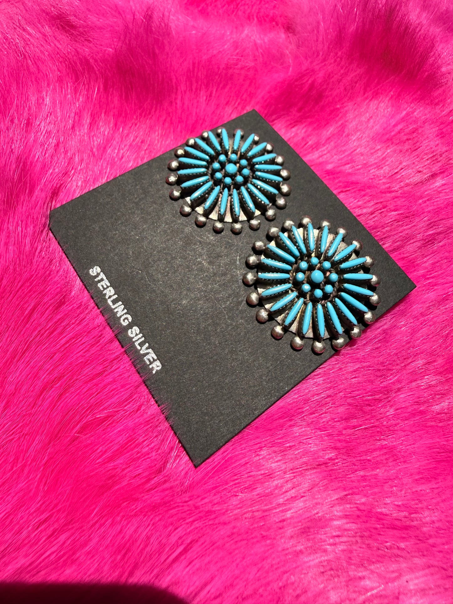 Needle Point post earrings