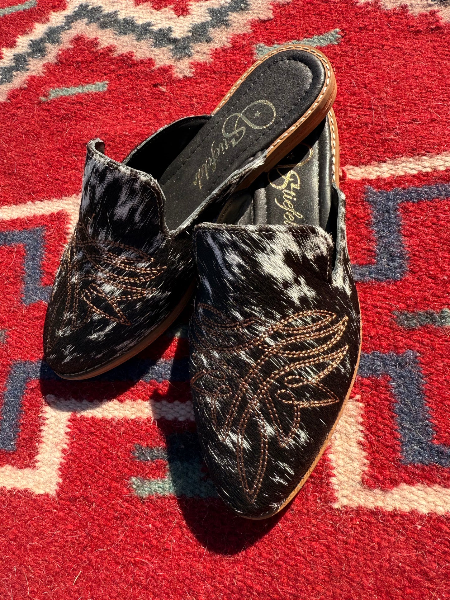 Size 6 Cowhide Mules