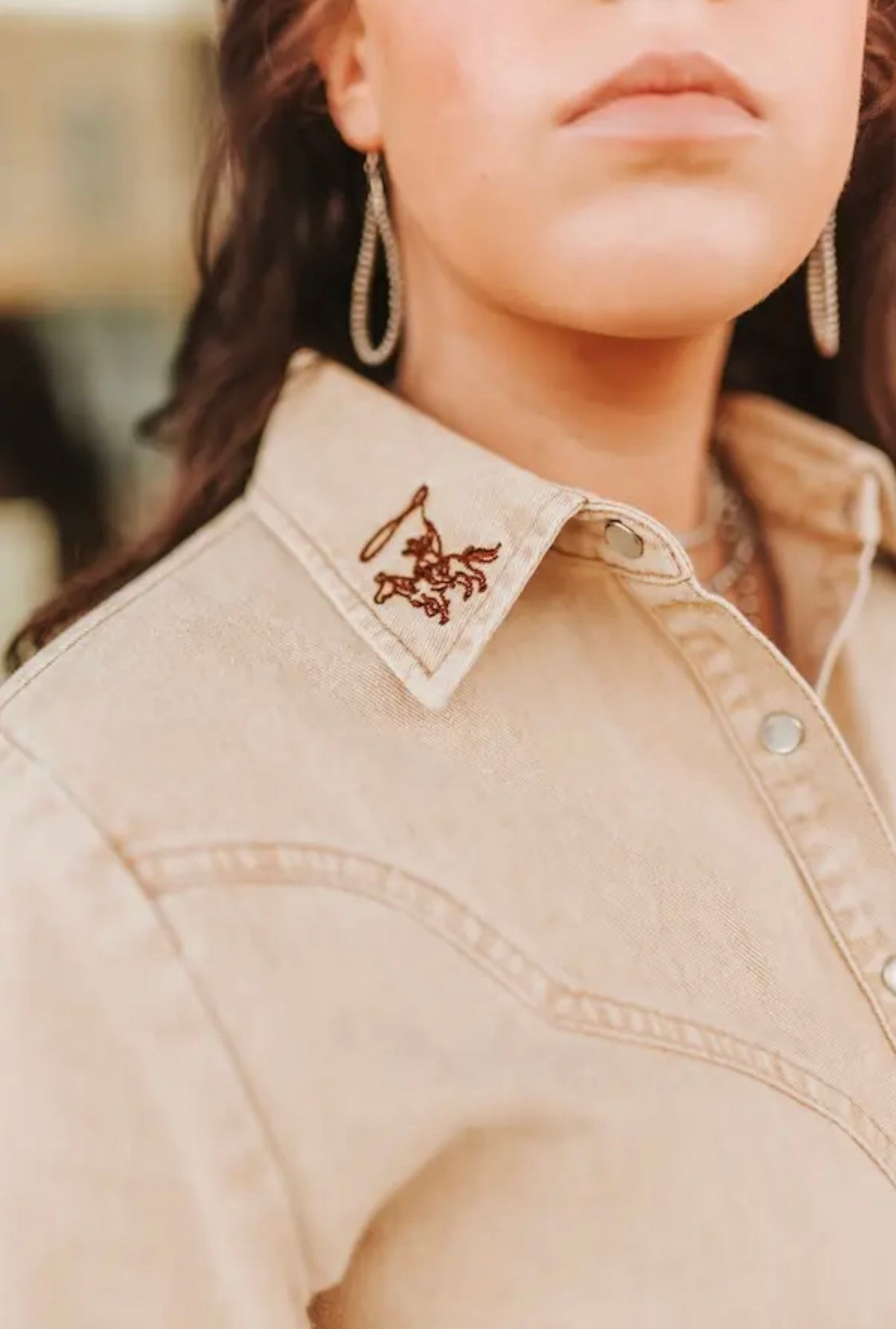 Cream Mineral Wash Button Down