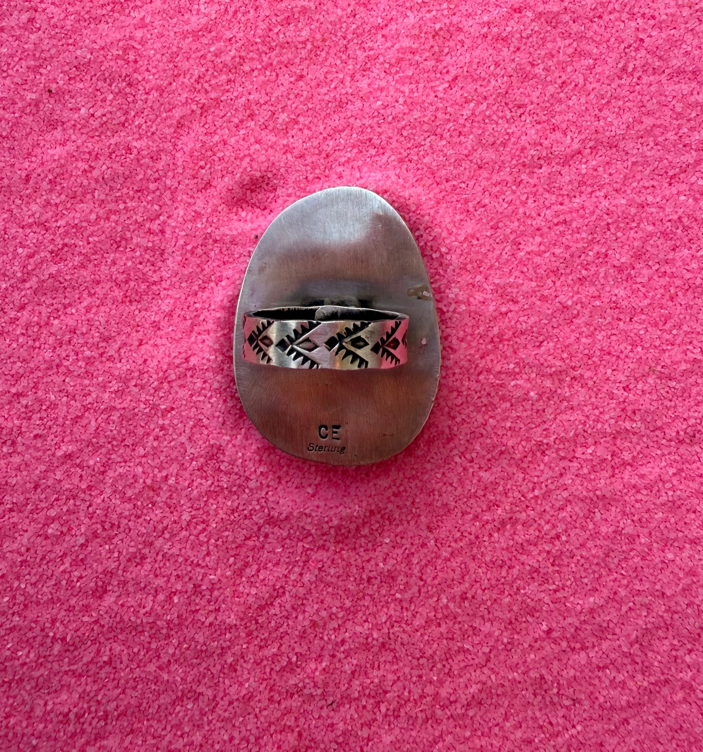 Adjustable Iron Mountain Turquoise Ring