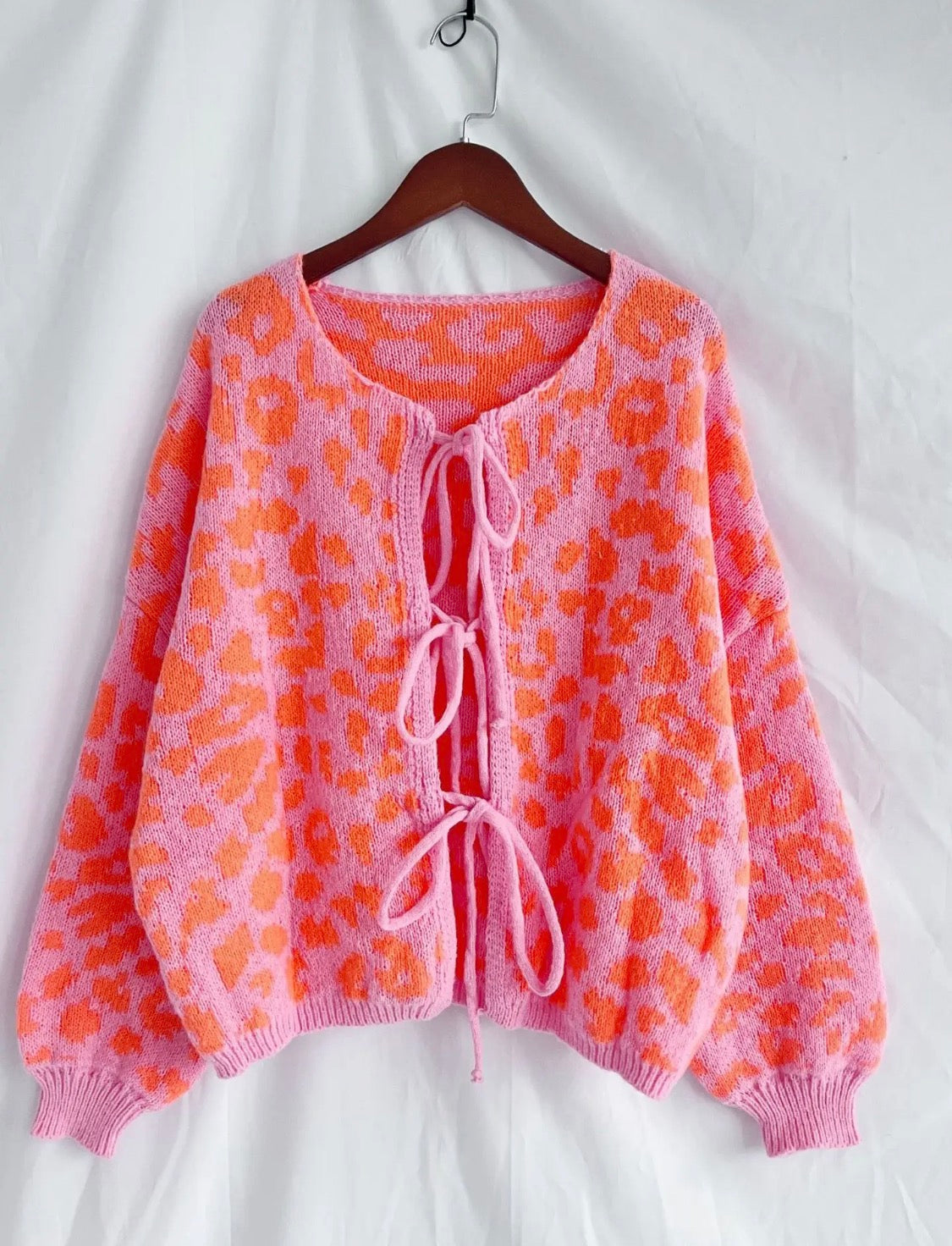 Super soft Cheetah Pink Cardigan