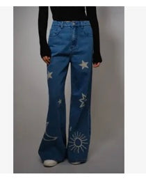 Moon & Star wide leg denim pant