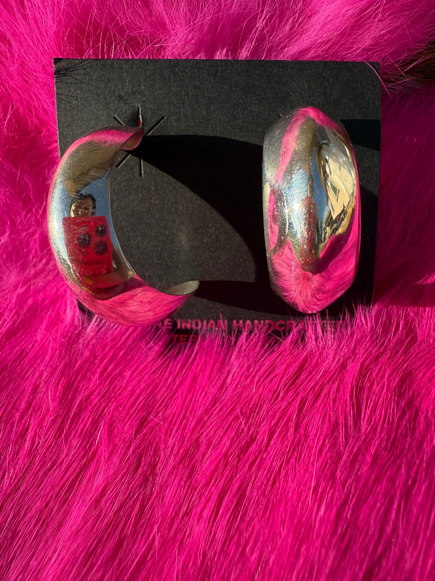 BIG Sterling silver Hoops