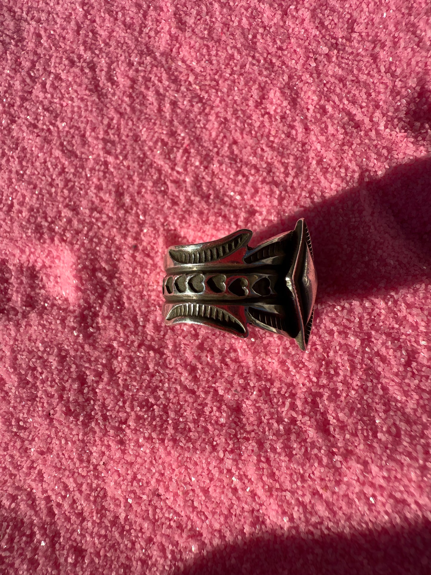 Adrian Reeves Heart stamped ring size 9