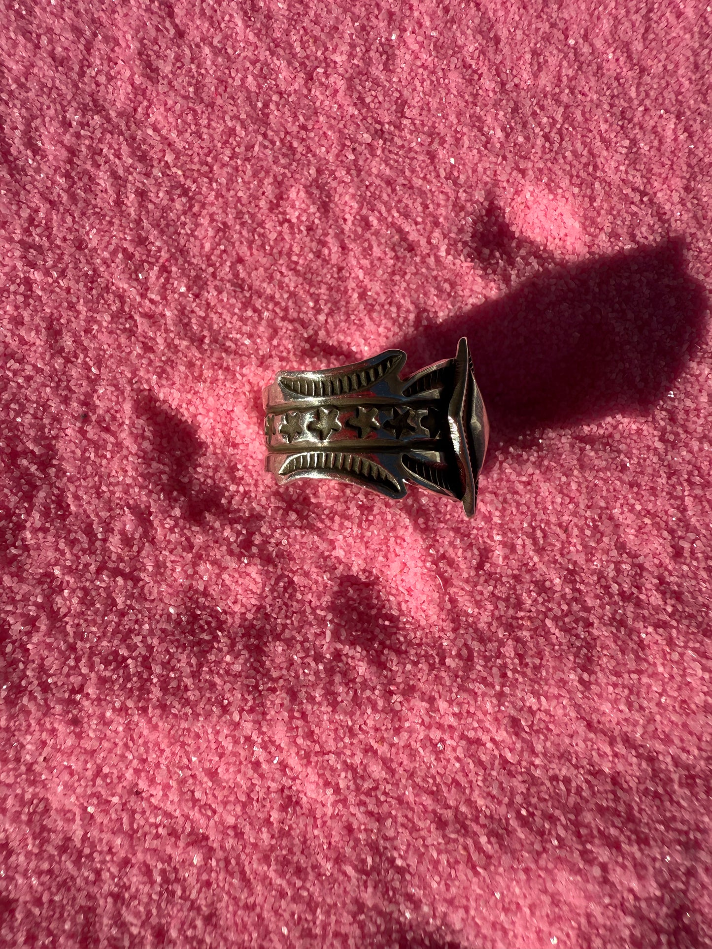 Adrain Reeves Star stamped ring size 9