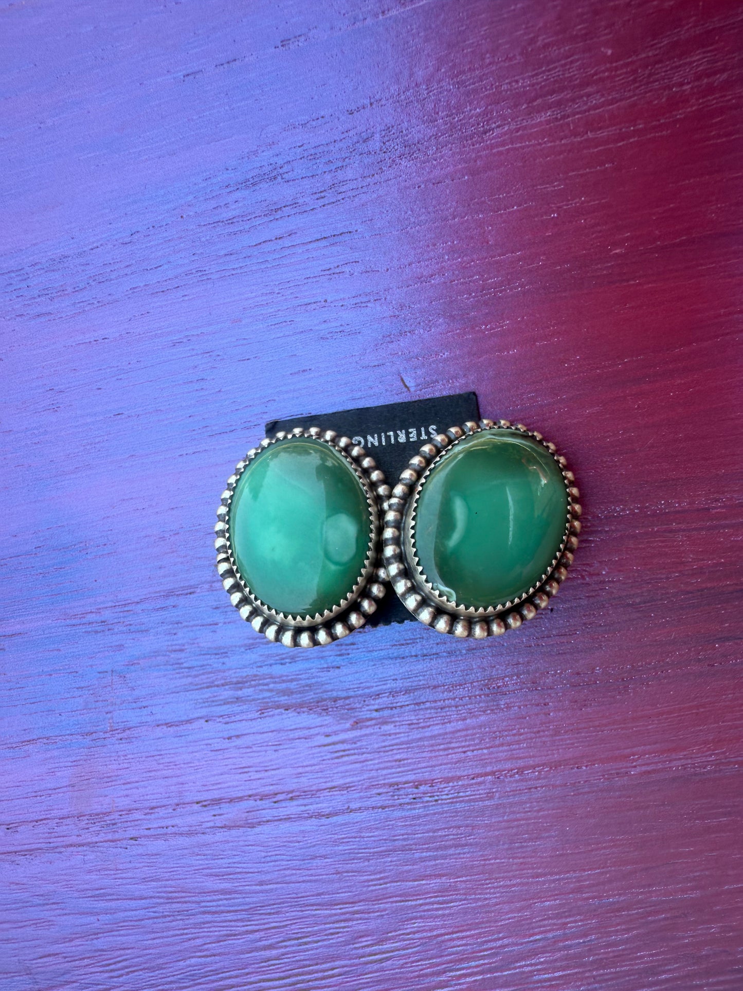 Lone mountain Turquoise earrings