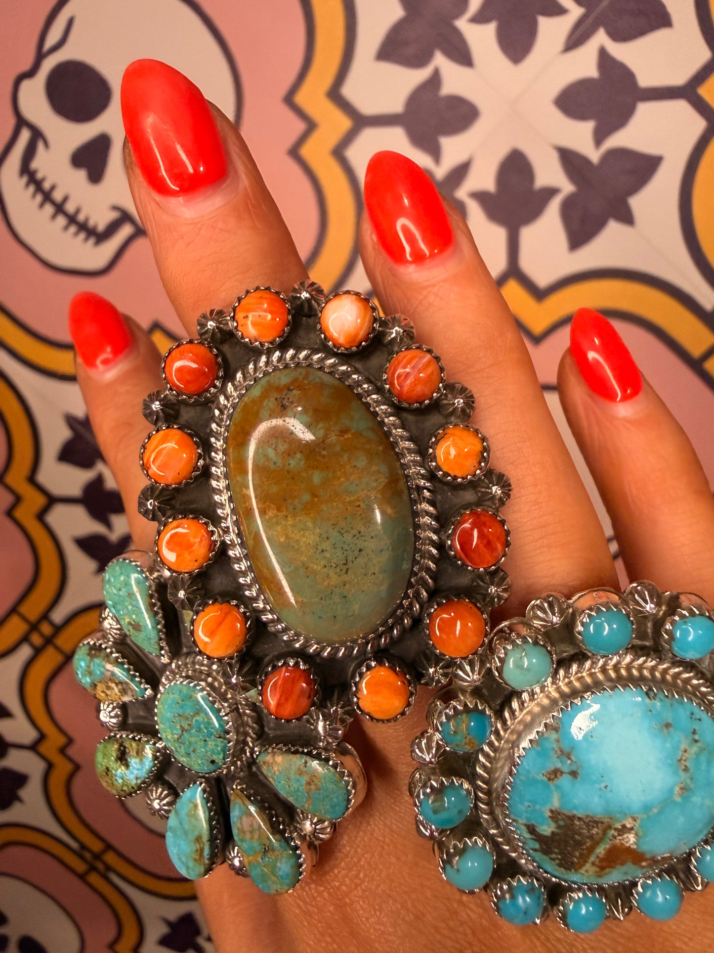 Spiney Oyster and Royston Adjustable Ring