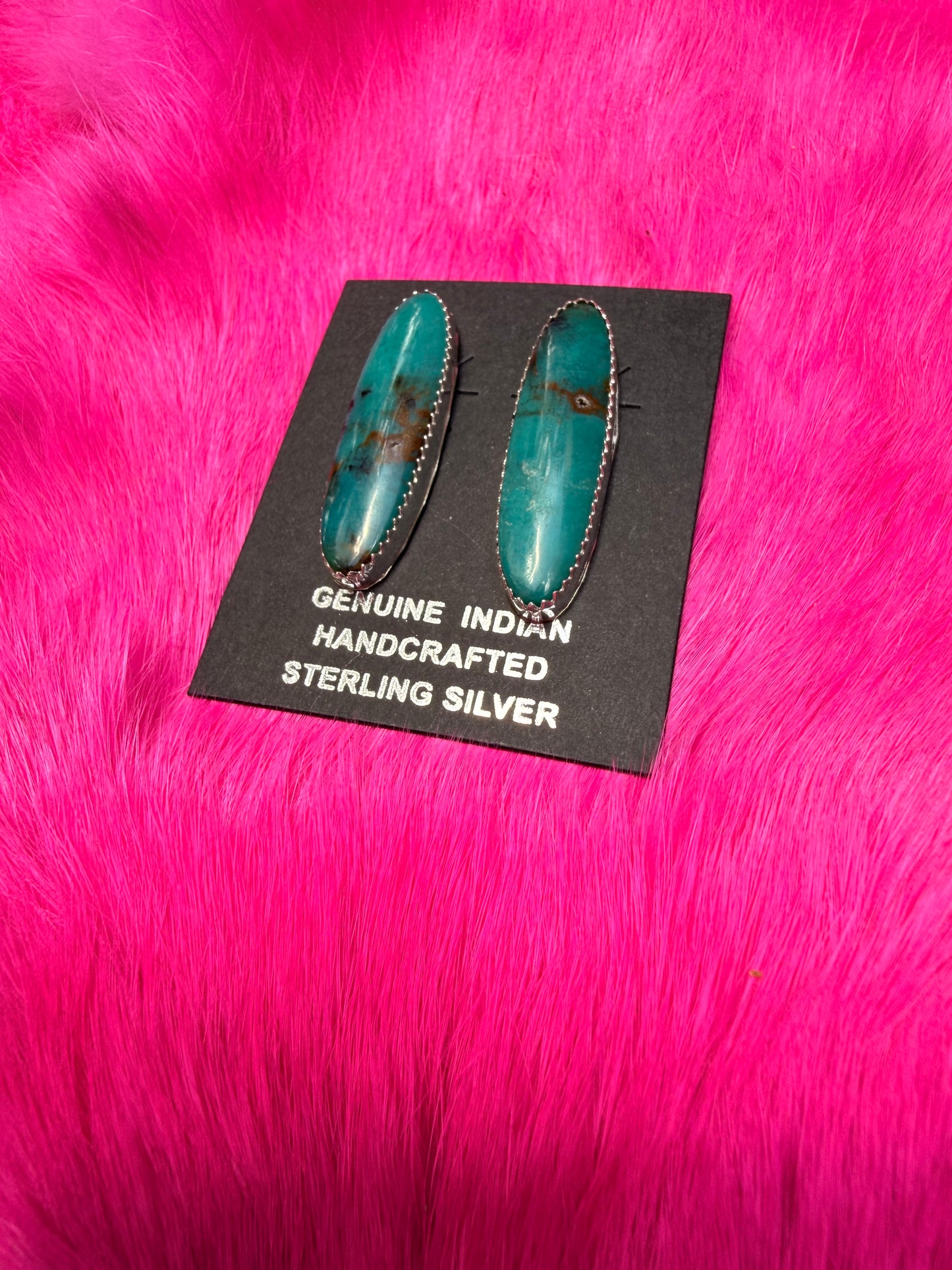 Chrysocolla stud Earrings