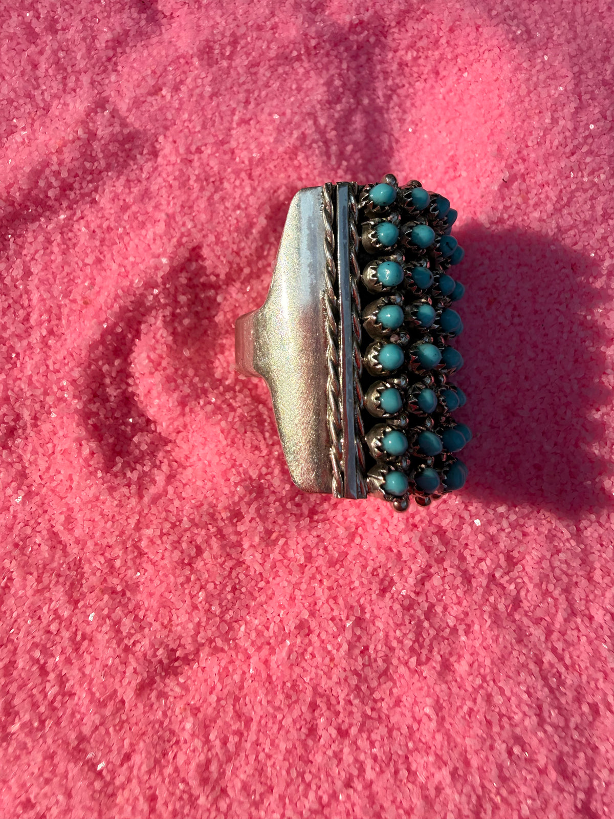 Size 8 Snake Eye Zuni Ring