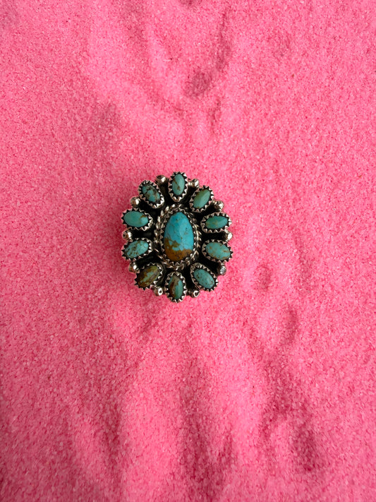 Size 8 Cluster Ring