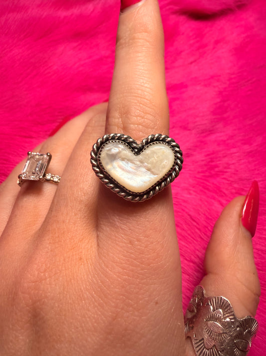 Mother of Pearl Adjustable Ring!