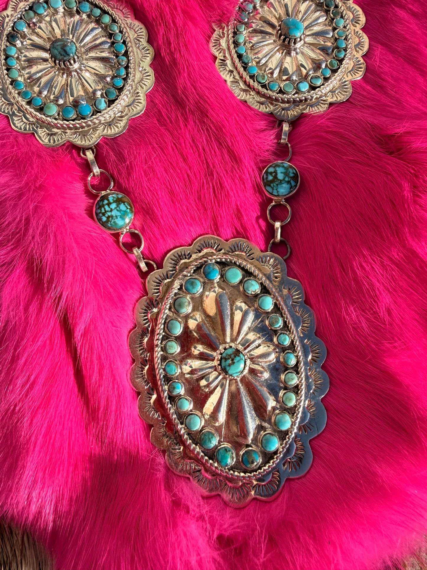 Cluster Concho Necklace
