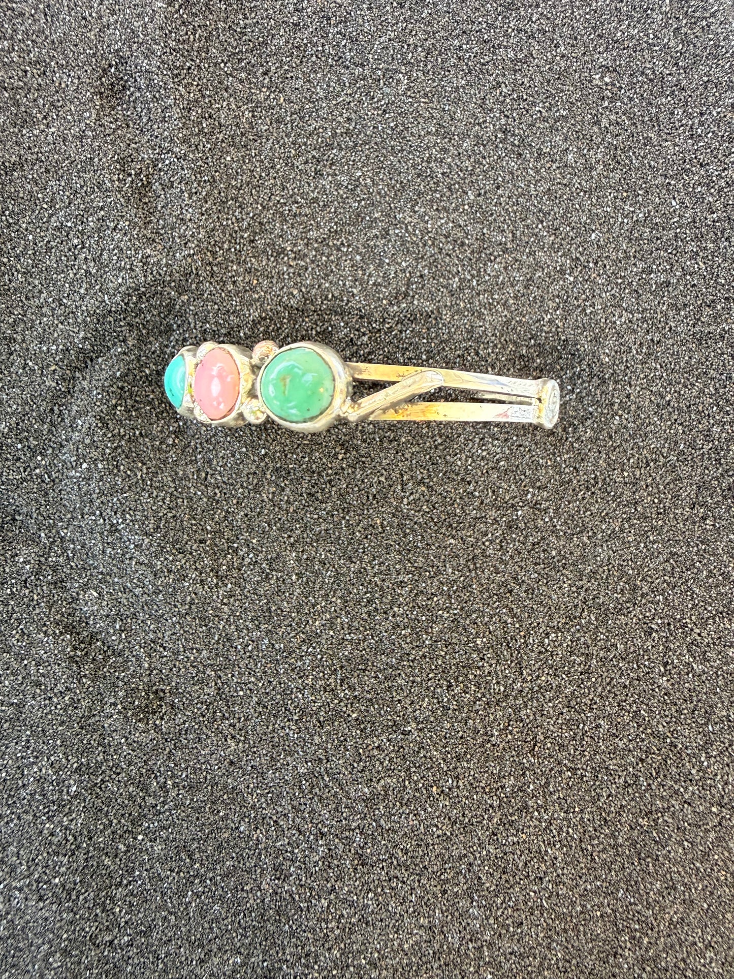 Pink Conch & Turquoise cuff