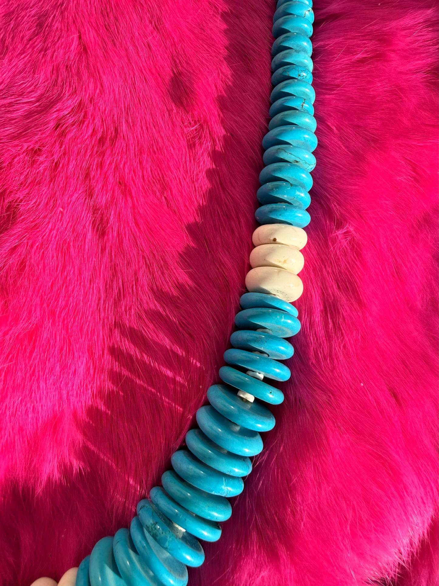 Turquoise beaded necklace