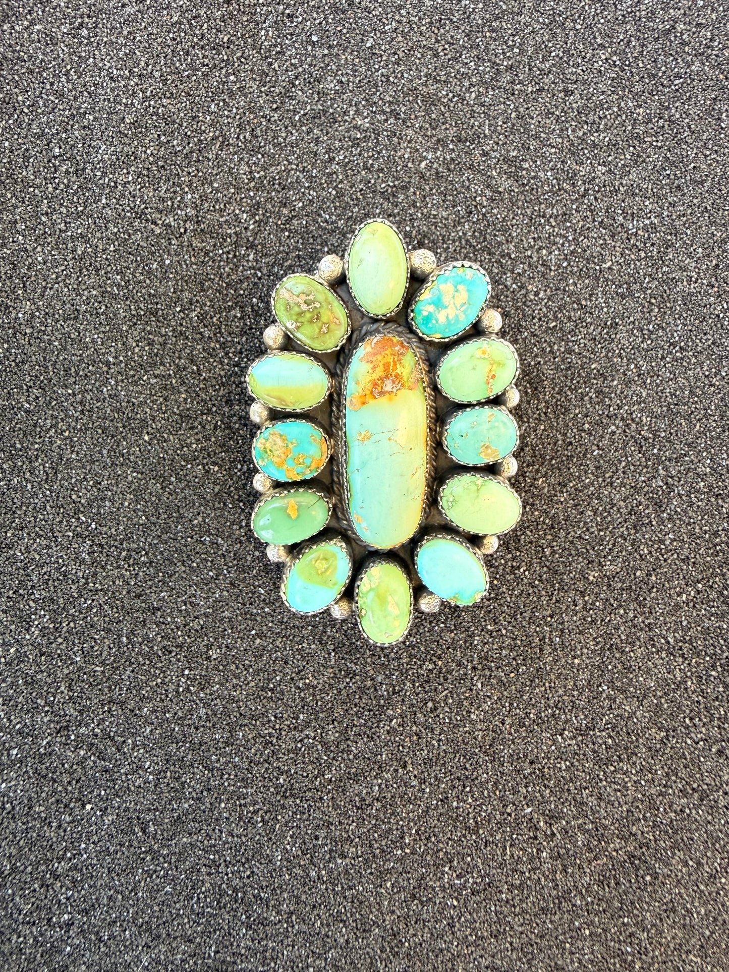 Roystone Cluster Adjustable Ring