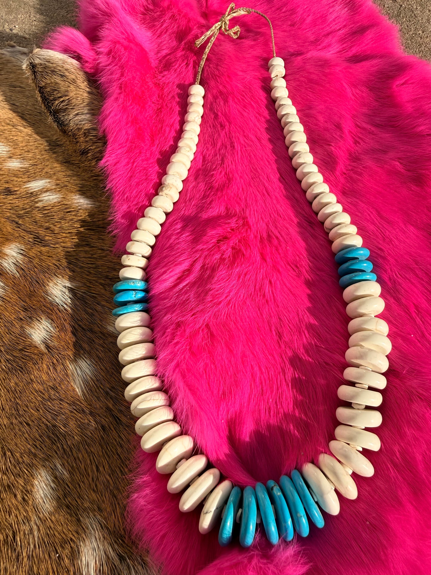 Turquoise beaded necklace