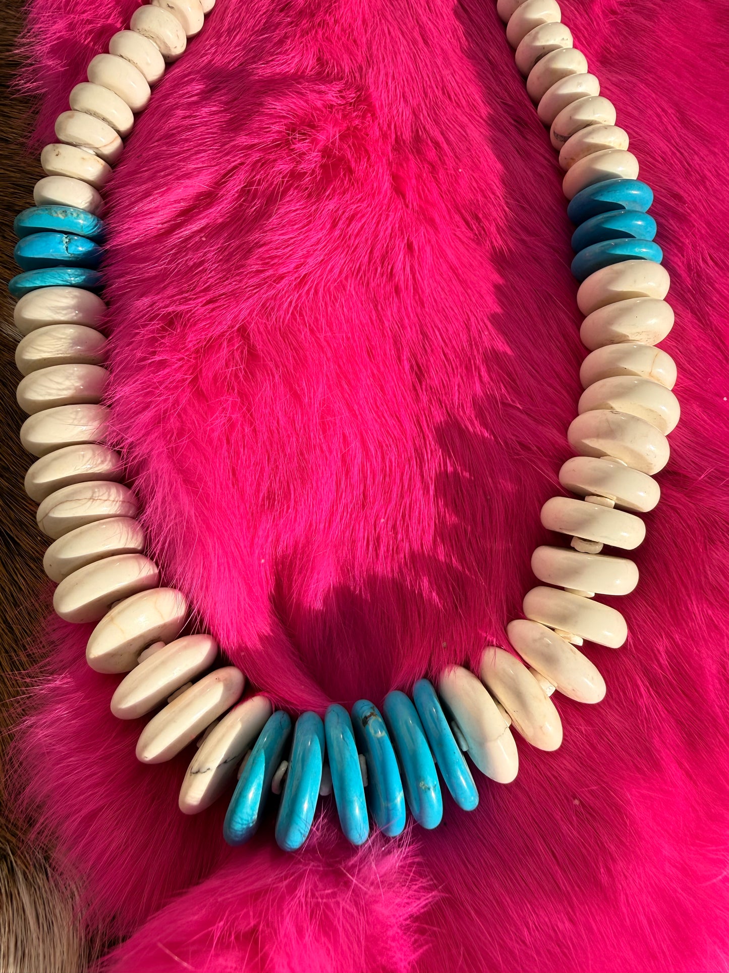 Turquoise beaded necklace