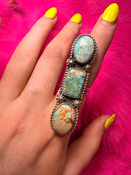 Adjustable Ivan Slim Roystone Ring