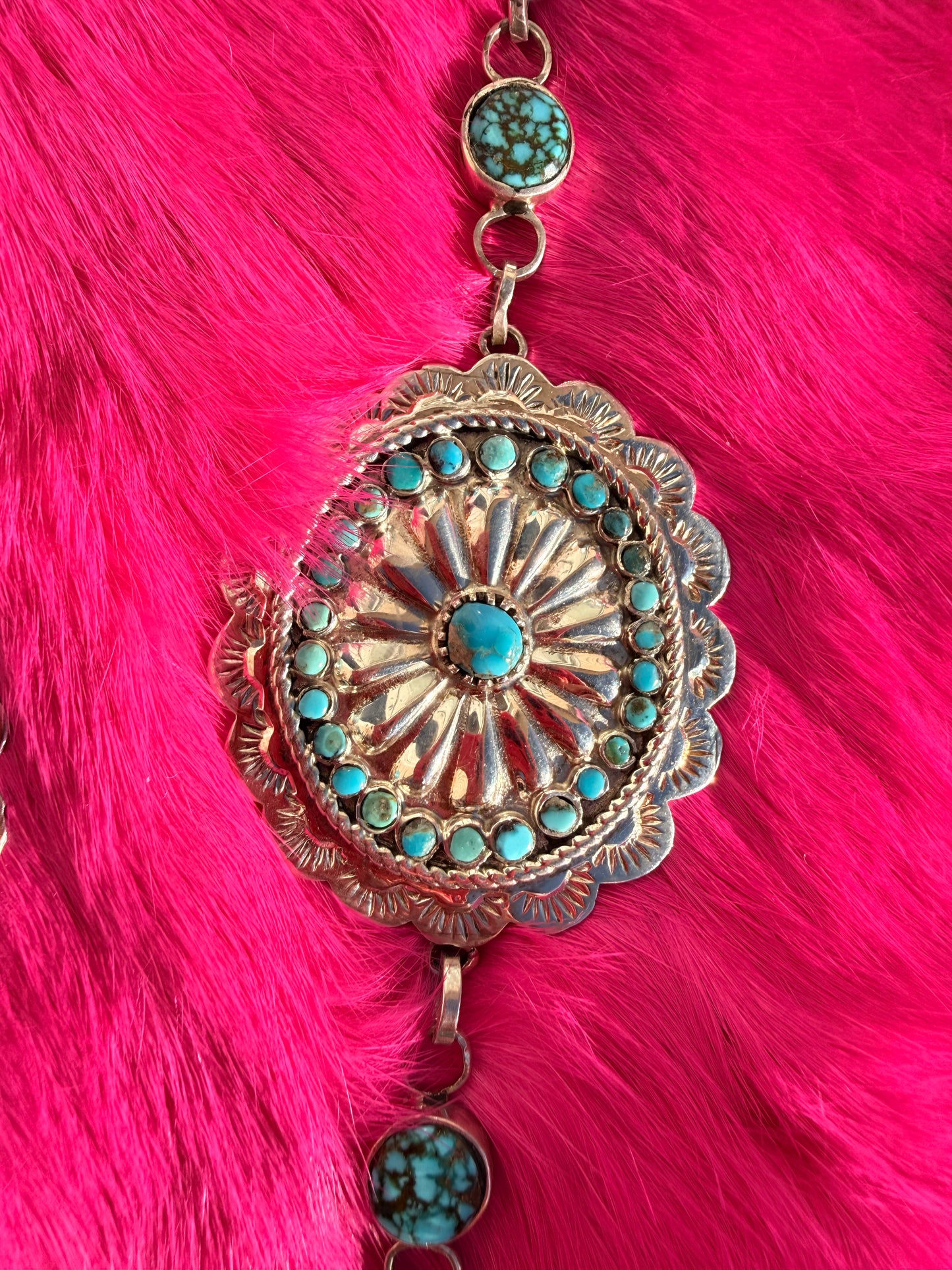 Cluster Concho Necklace