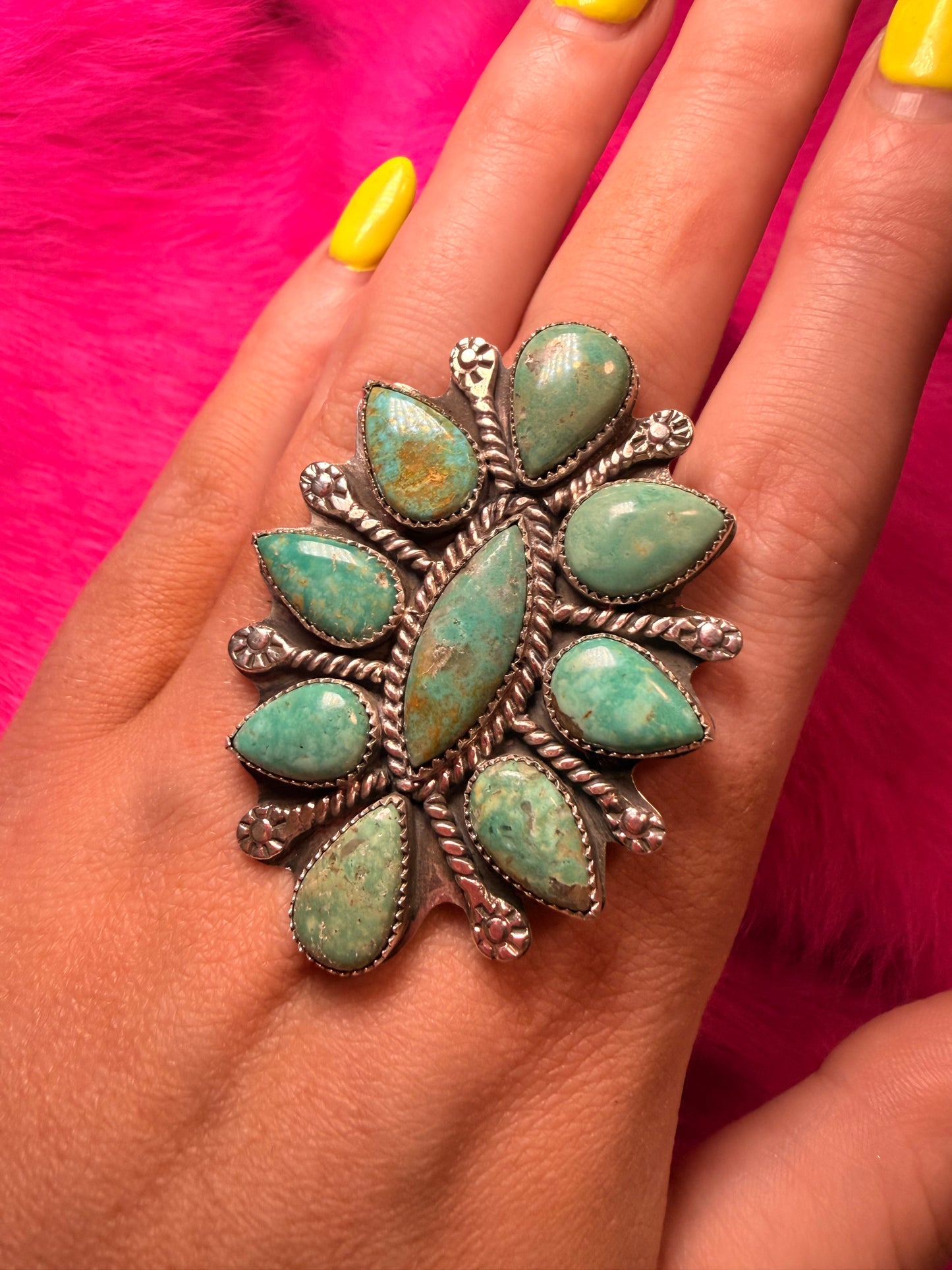 Adjustable Ivan Slim Cluster Ring