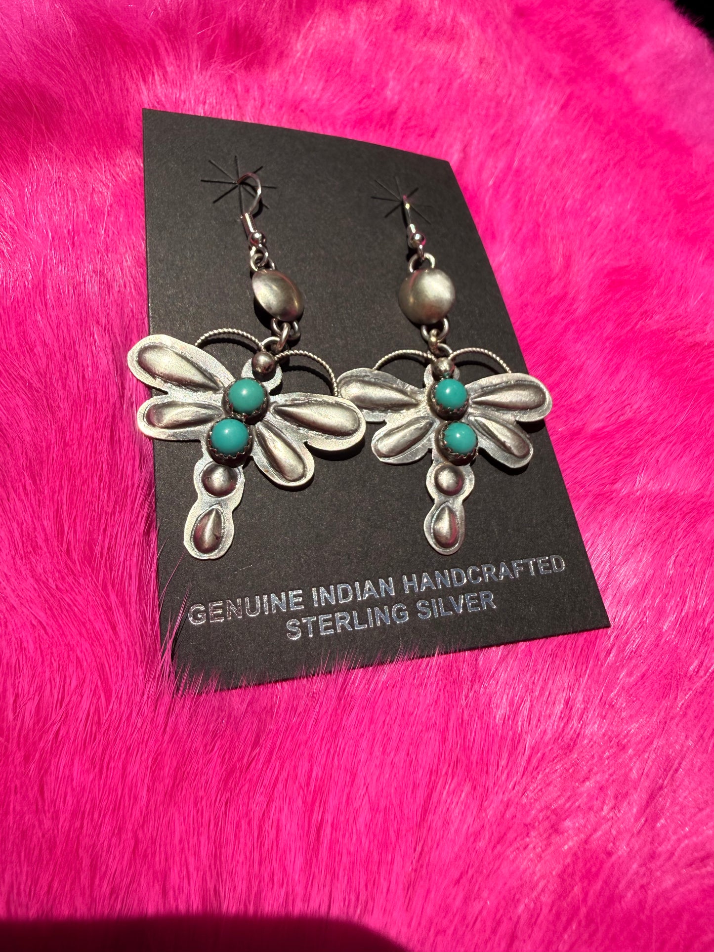 Dragon fly dangle earrings