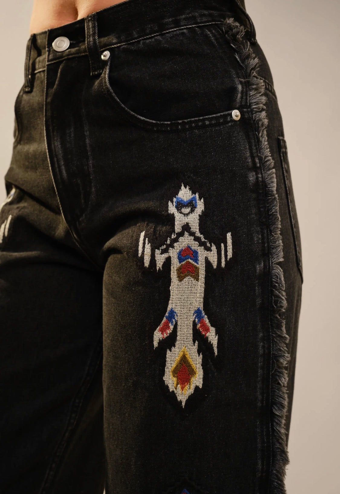 Southwestern Embroidery pants