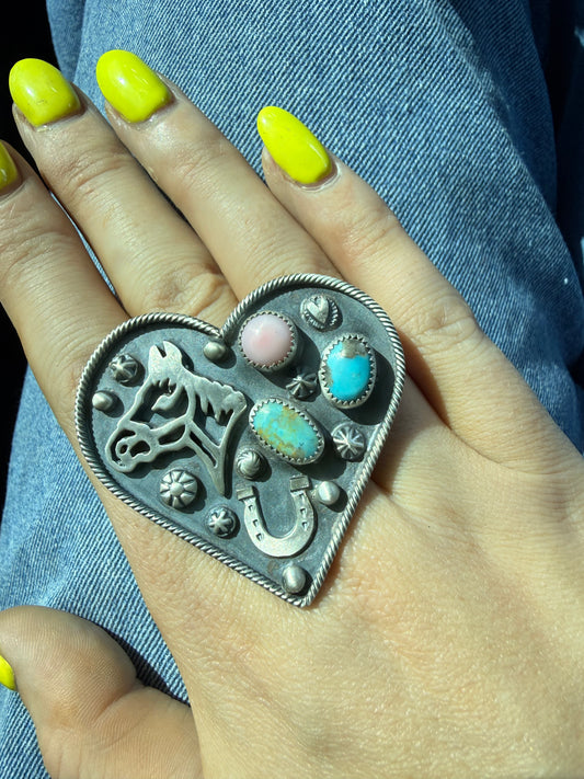 Adjustable Heart Ring