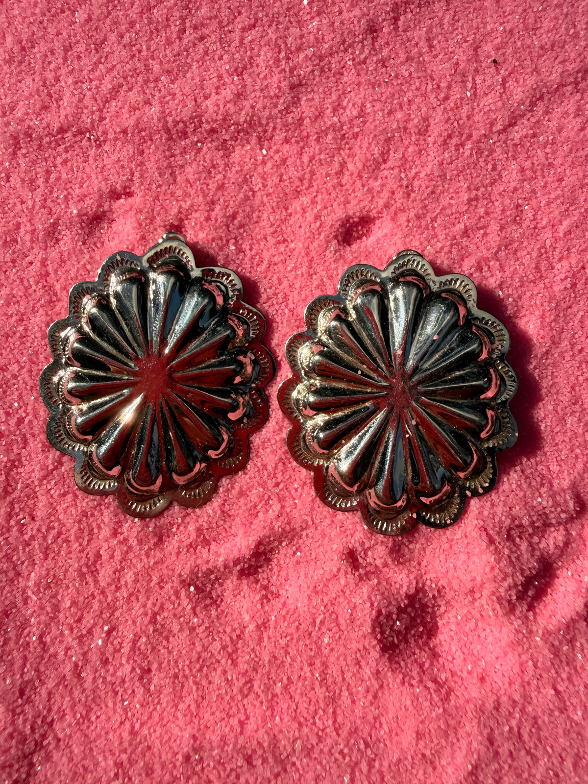 Dale Morgan Post Concho Earrings
