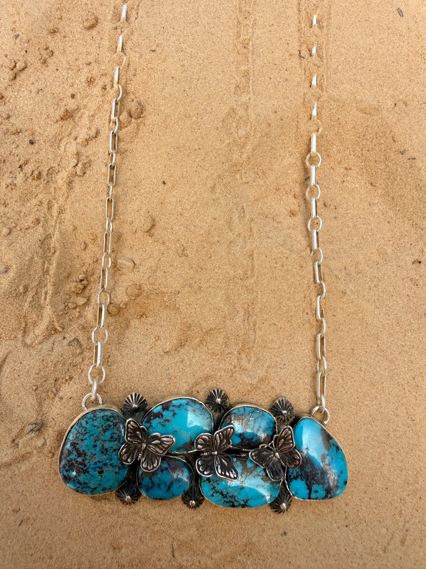 Desert Butterfly Bar Necklace