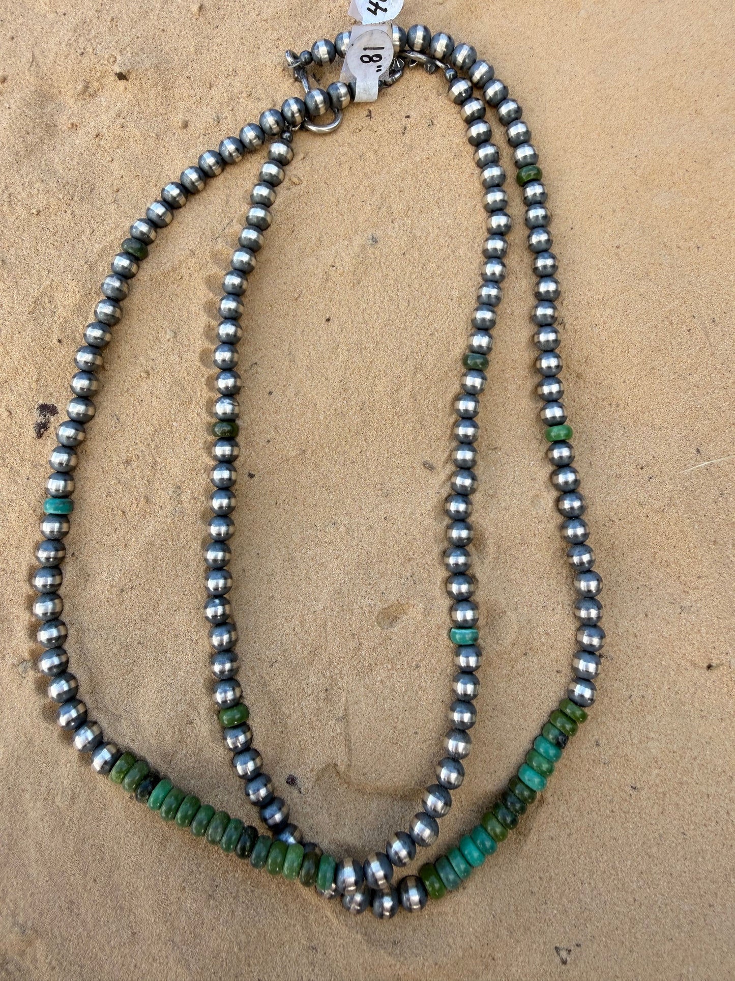 18in Beaded & Turquoise Necklace