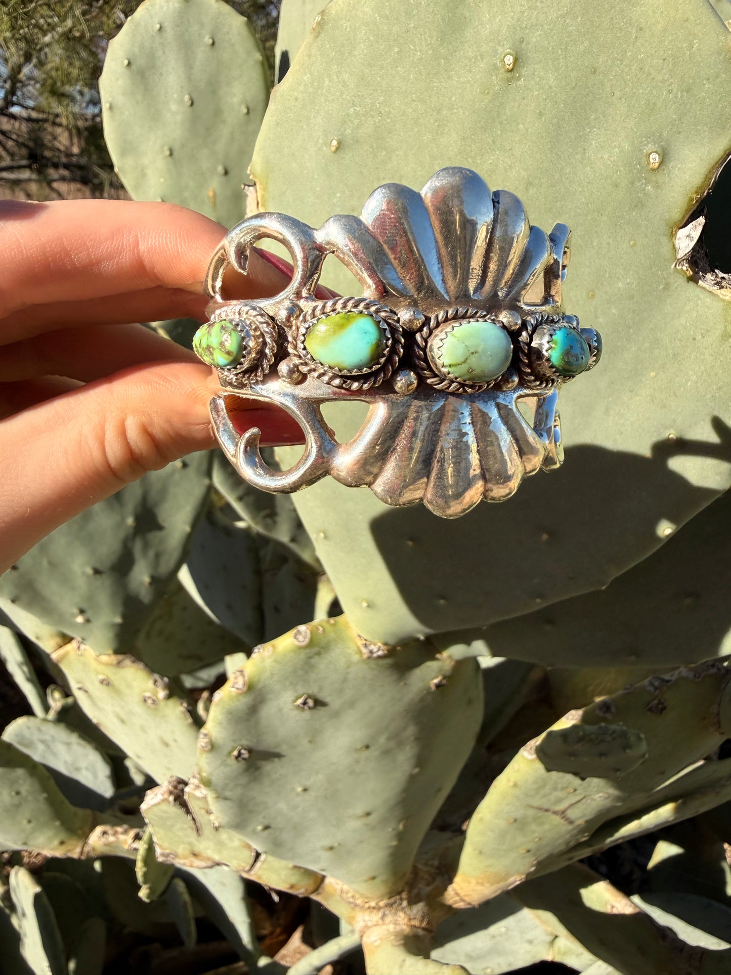 Sand cast Sonora gold cuff