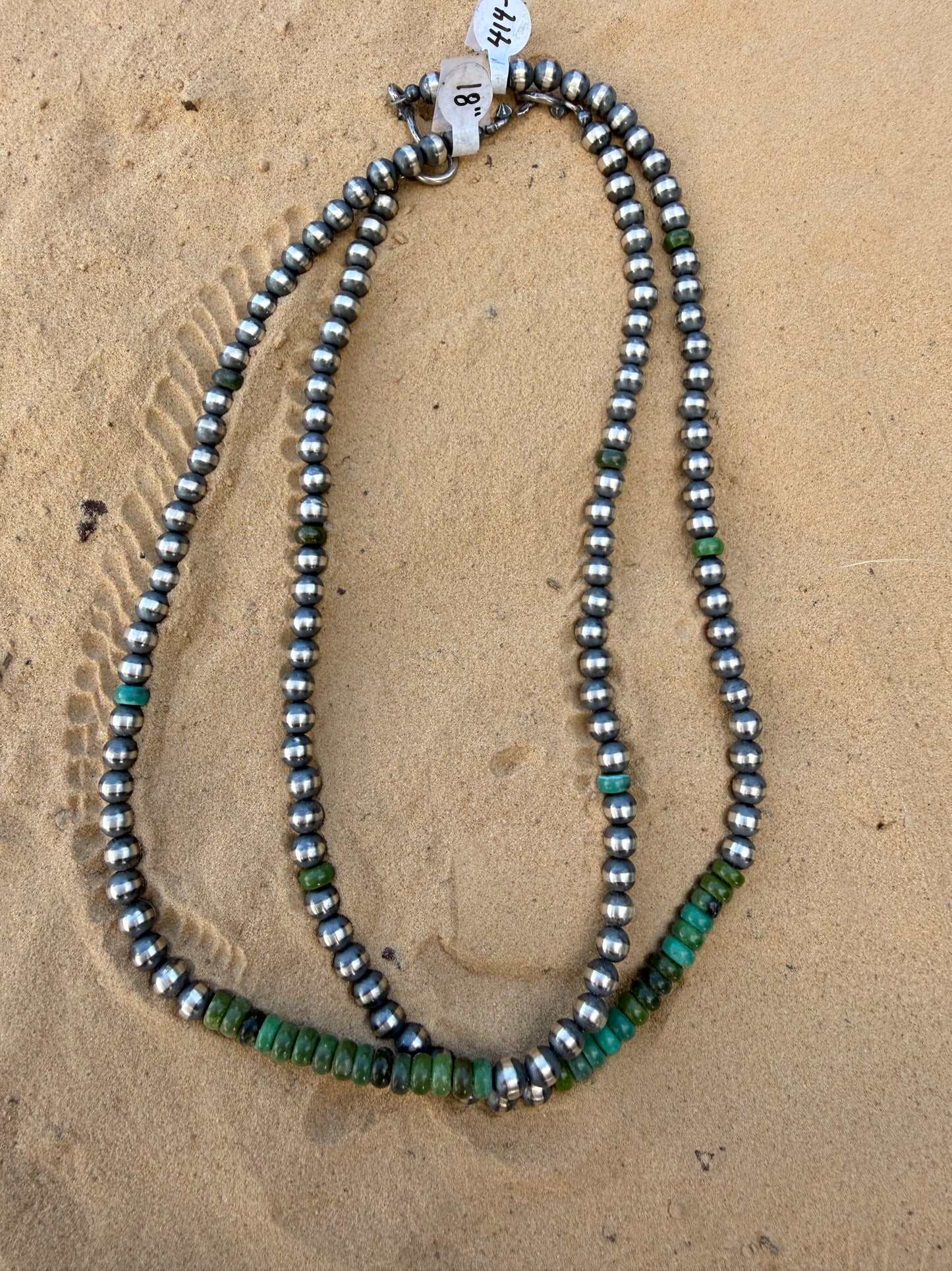 18in Beaded & Turquoise Necklace