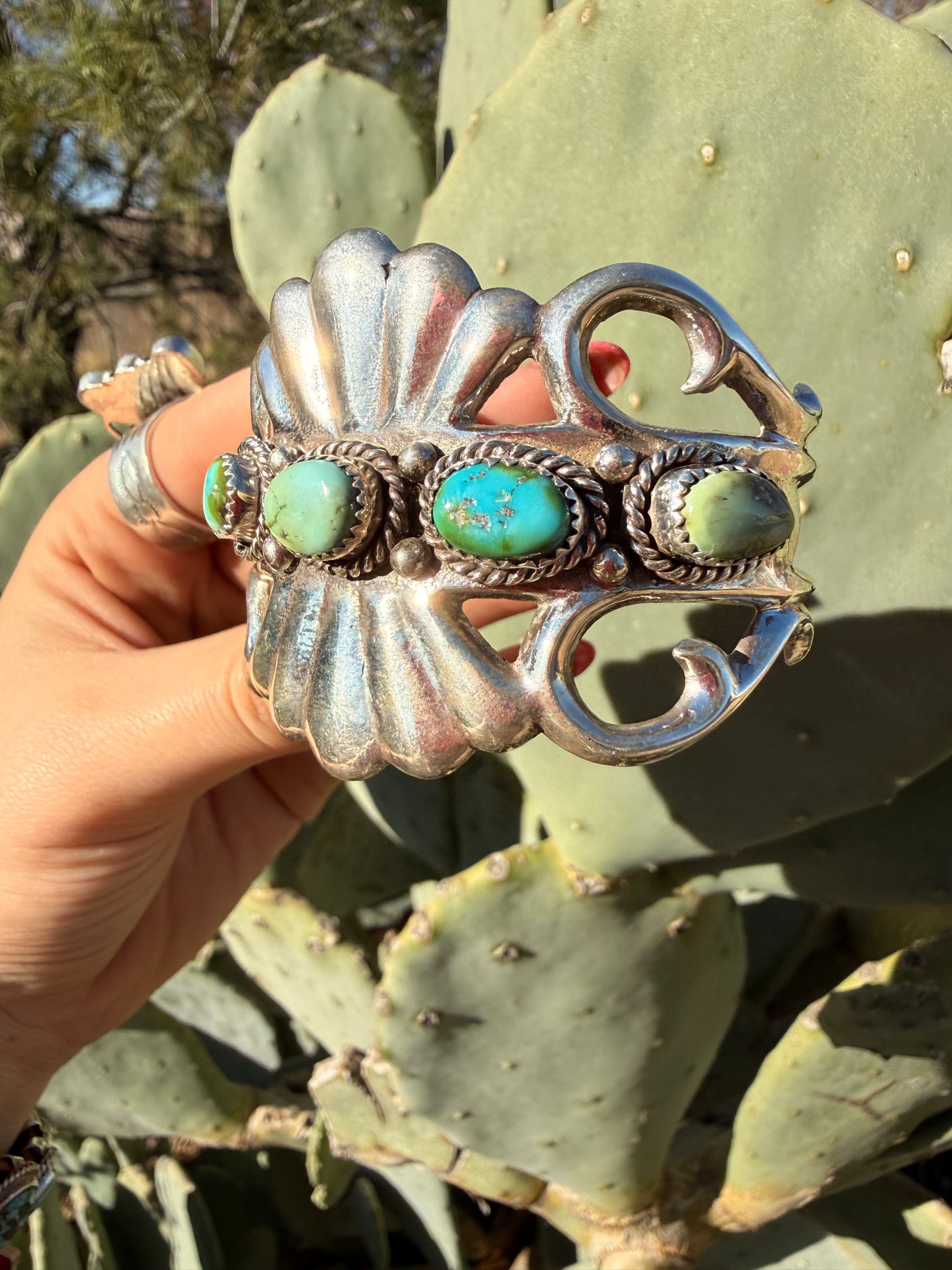 Sand cast Sonora gold cuff