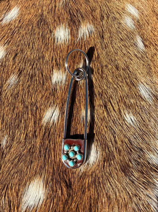 Turquoise diaper pin!