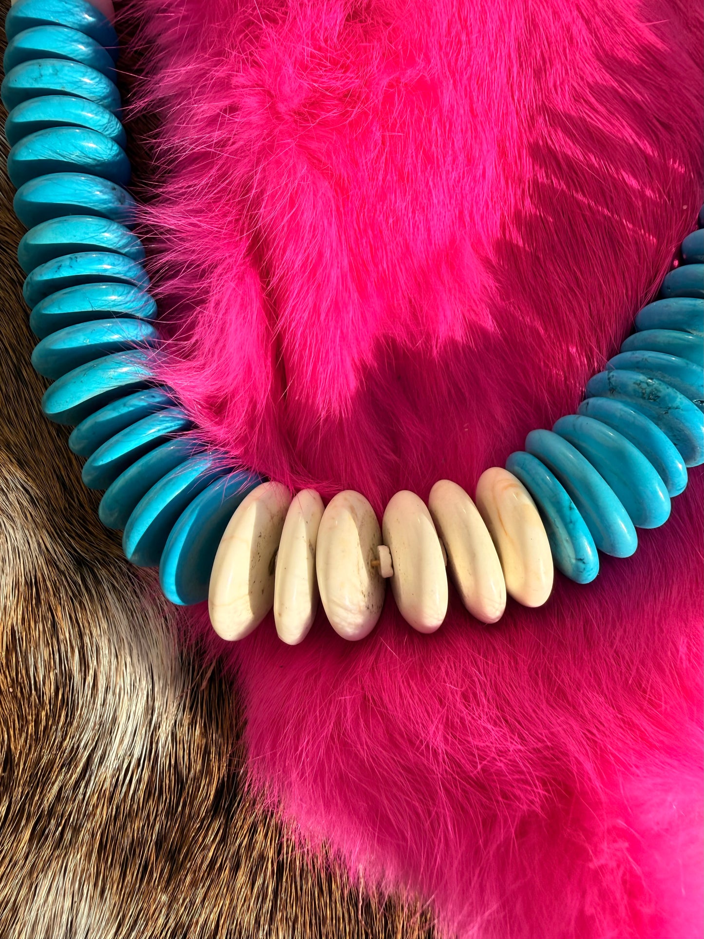 Turquoise beaded necklace