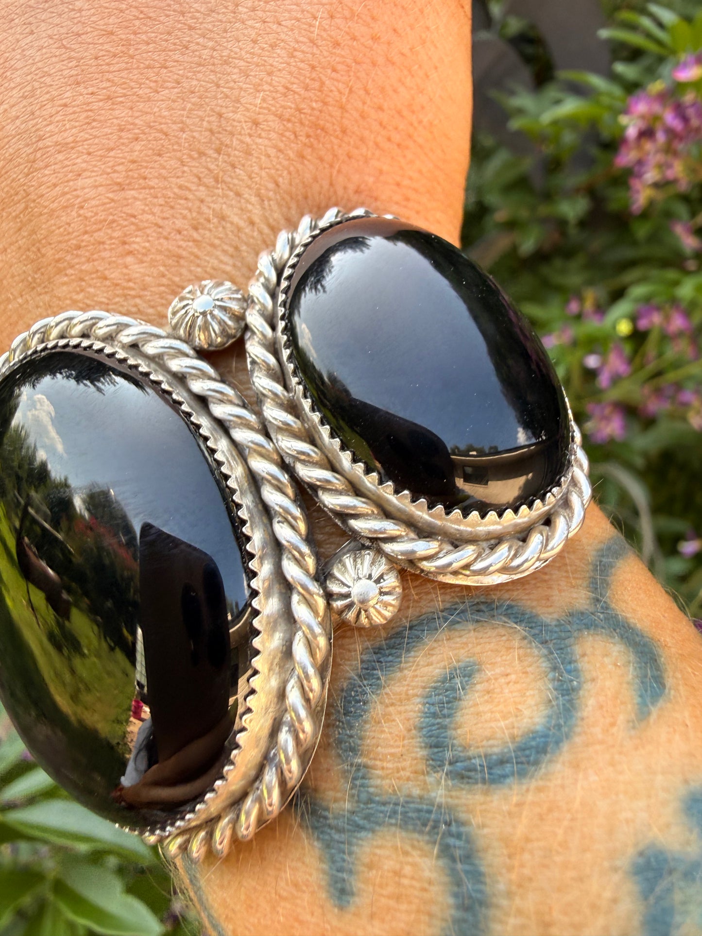 GIANT Black Onyx Cuff