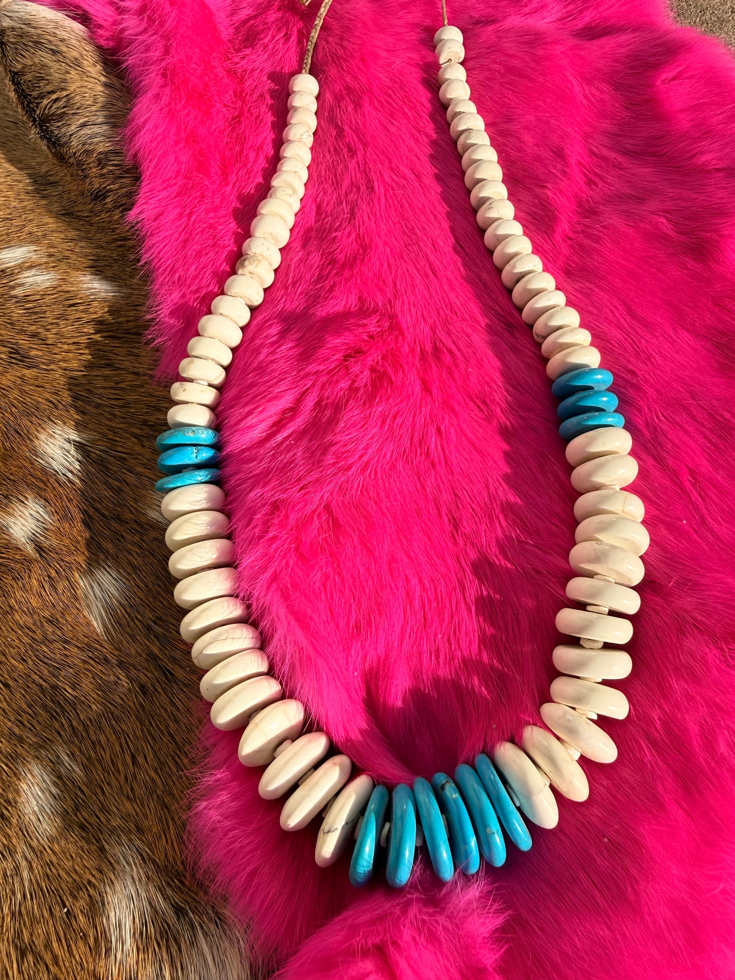 Turquoise beaded necklace