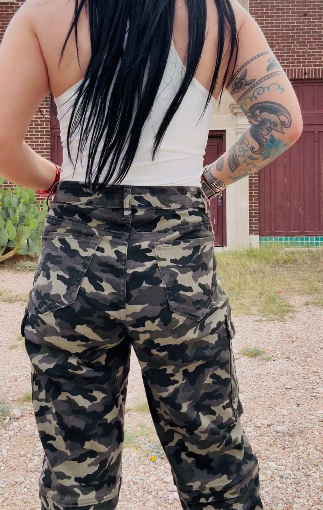 Camo Multi Pocket Denim Jeans