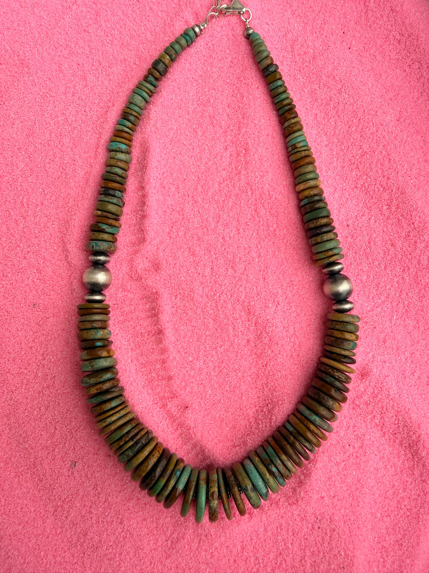 Kingman Turquoise Beaded Necklace