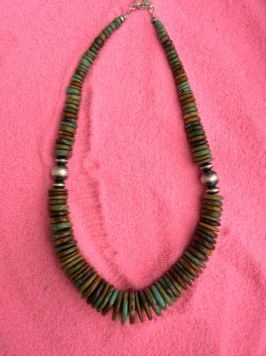Kingman Turquoise Beaded Necklace