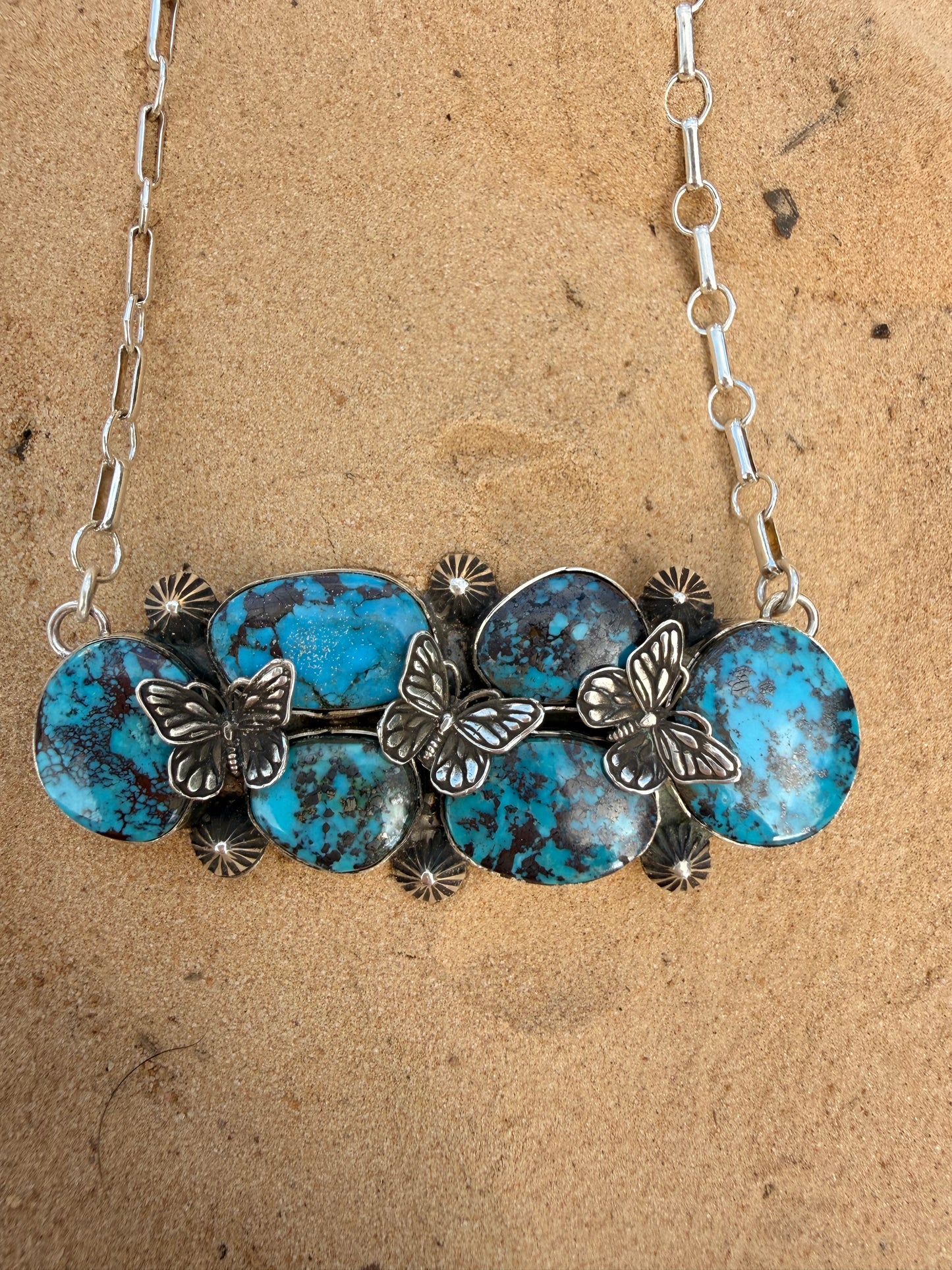 Desert Butterfly Bar Necklace