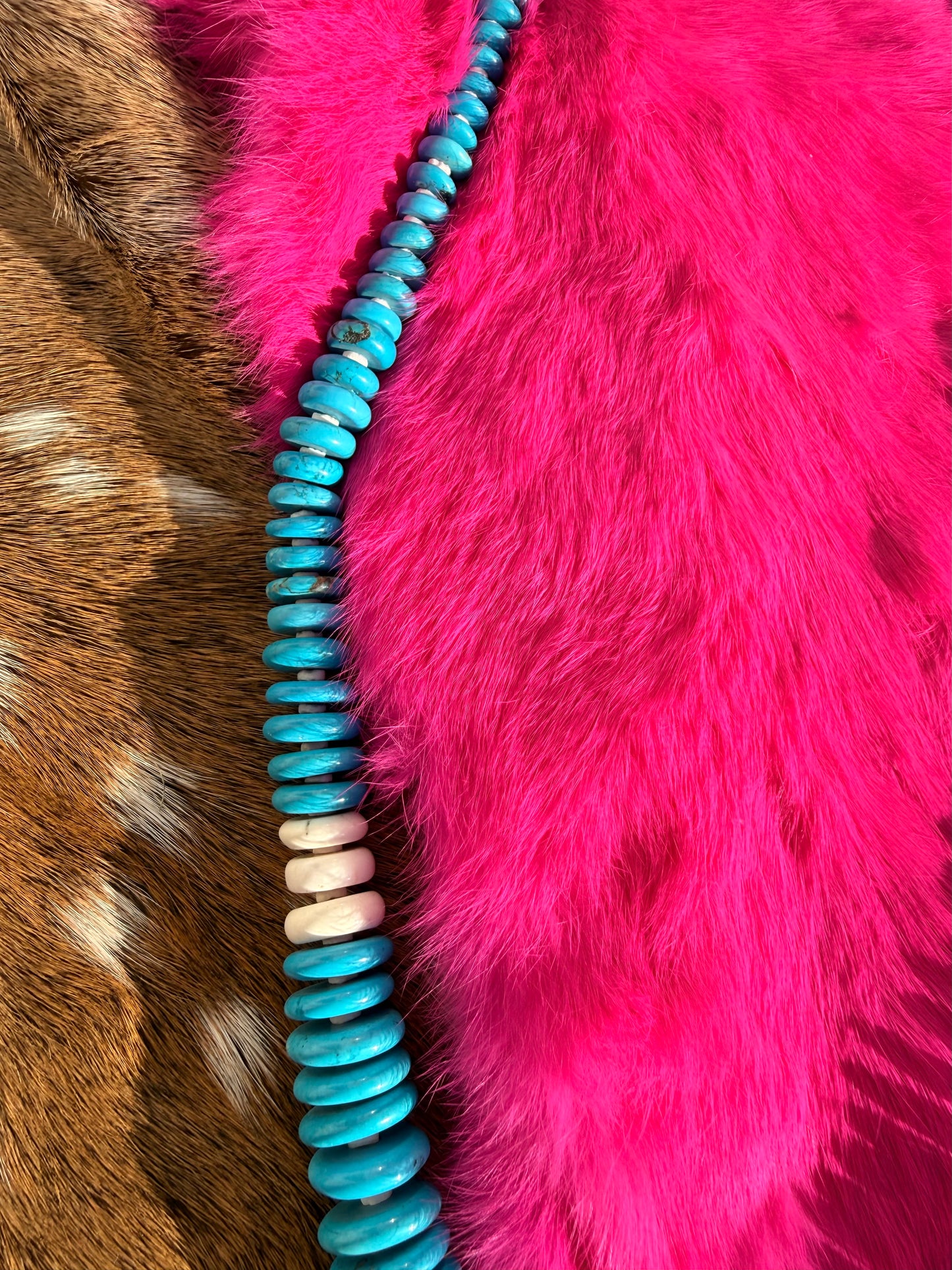 Turquoise beaded necklace