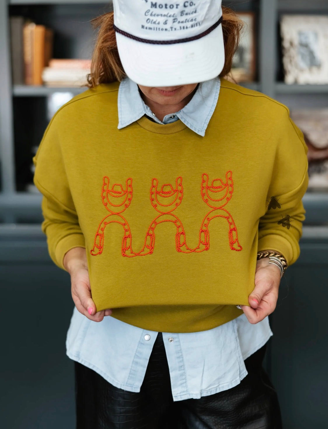 Lucky Be Cowboy Pullover